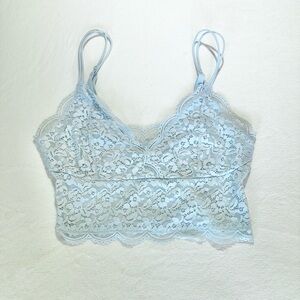 Pretty Little Layers Blue Lace Top by SO